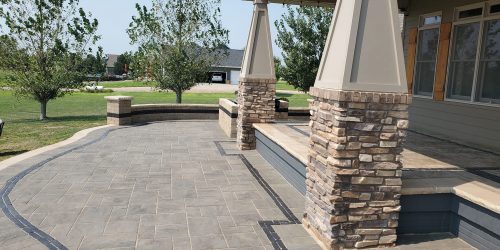 Gray Paver Walkway